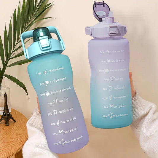 2L Large Capacity Water Bottle Straw Cup